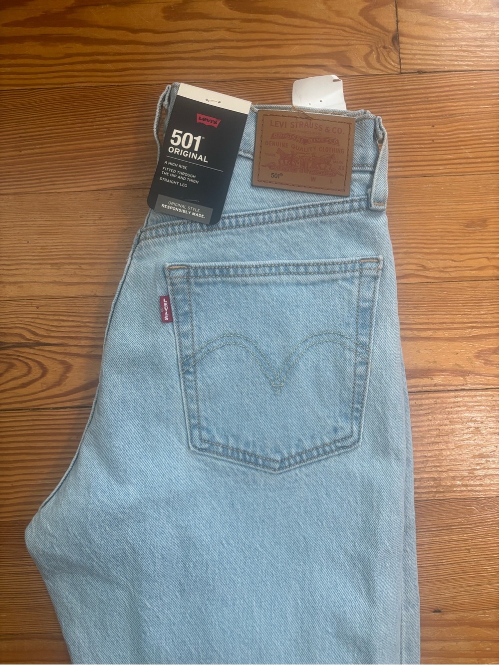 Levi's 501 Original Women’s buttonfly Jeans - Light Blue 25 x 30